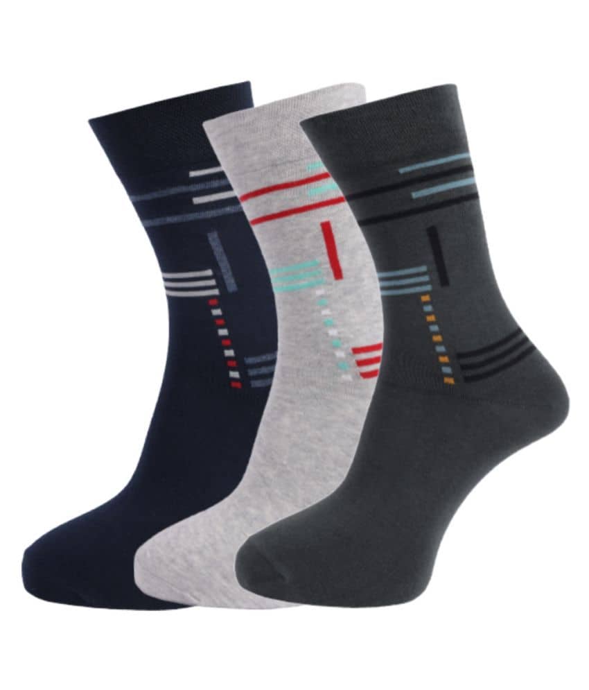 Dollar - Cotton Men's Printed Multicolor Full Length Socks ( Pack of 3 ) - Socks | Buy online on ZillyBuy