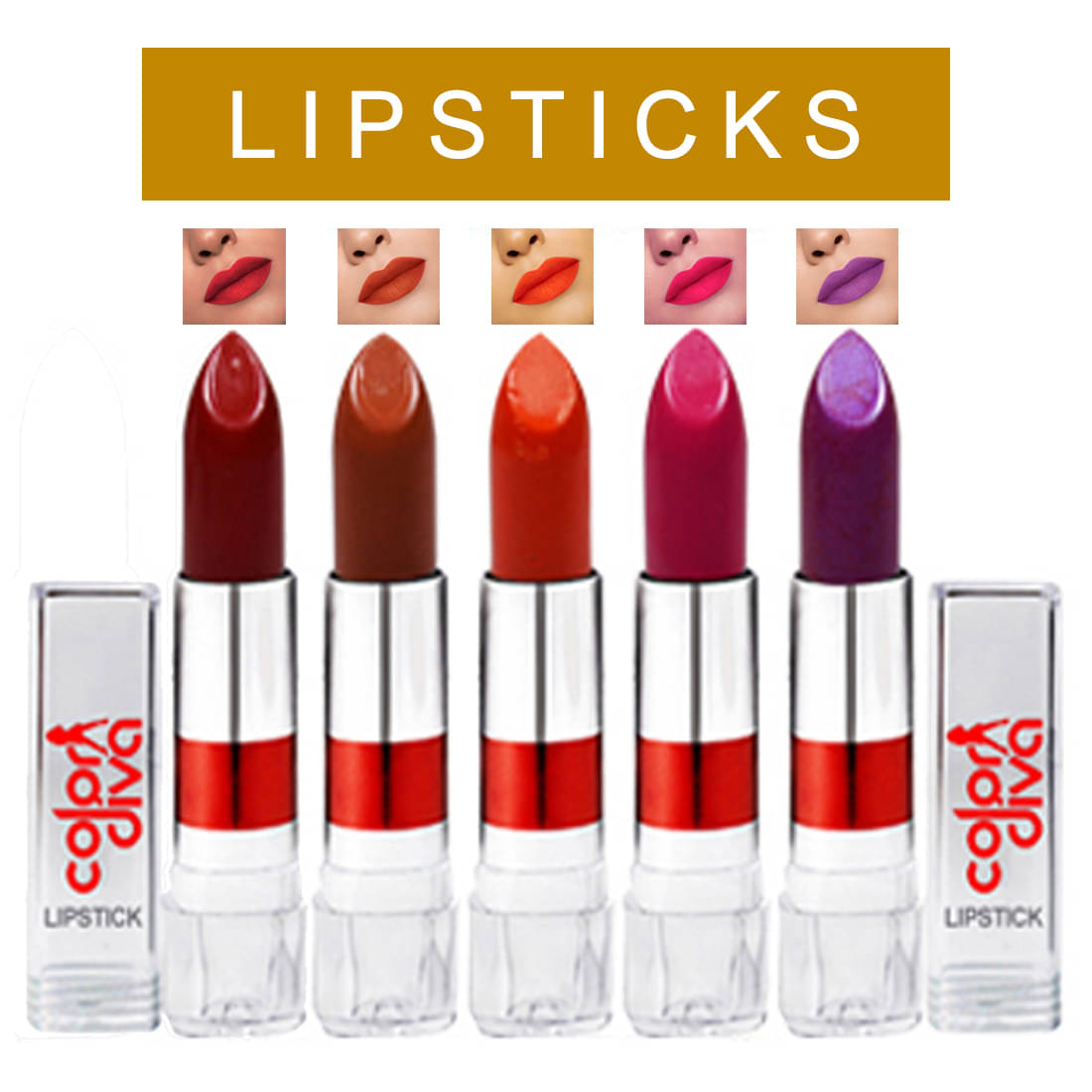 Adbeni Mars Purple Lipstick Orange,Red,Pink Multi Pack of 4 4 g Adbeni Mars Purple Lipstick Orange,Red,Pink Multi Pack of 4 4 g