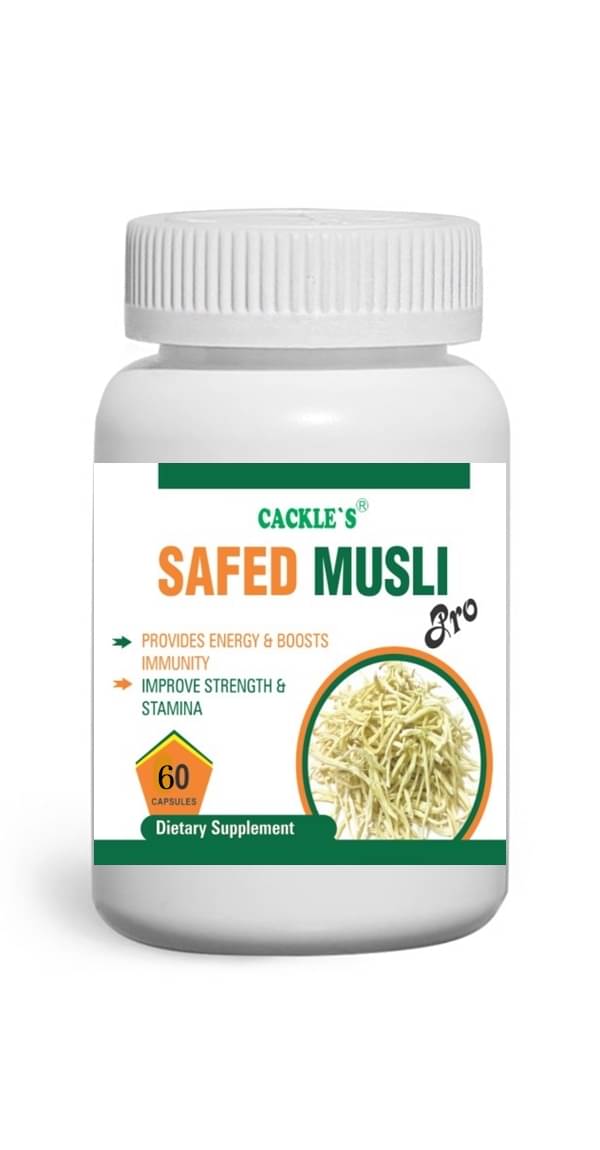 Cackle'S Herbal Safed Musli Pro Capsule 60 No.S Cackle'S Herbal Safed Musli Pro Capsule 60 No.S