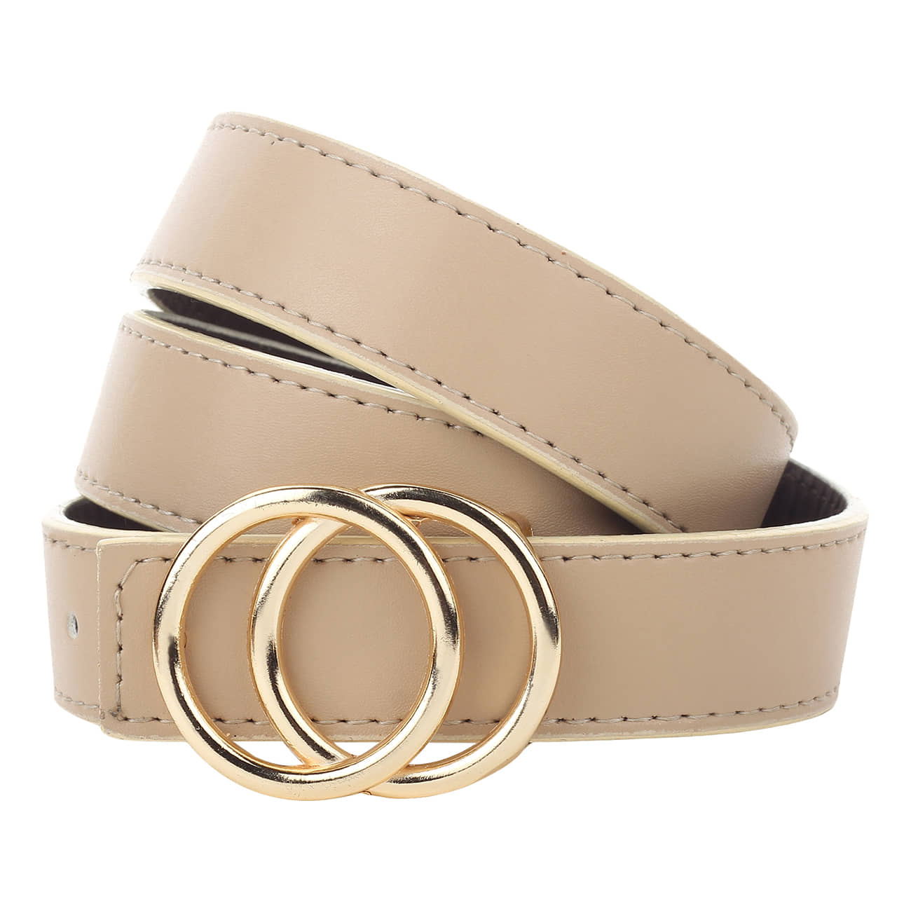 Loopa Beige PU Casual Belt