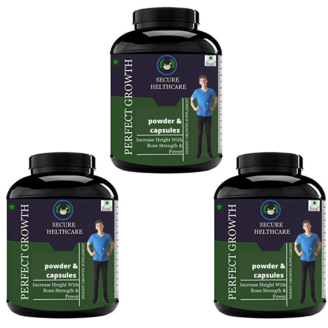     			Secure Healthcare Perfect Growth 90 no.s 0.3 kg Capsule Pack of 3