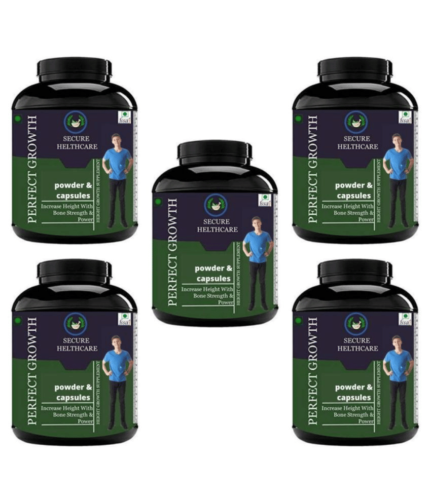 Secure Healthcare Perfect Growth Mango flavor 0.5 kg Powder Pack of 5 Secure Healthcare Perfect Growth Mango flavor 0.5 kg Powder Pack of 5