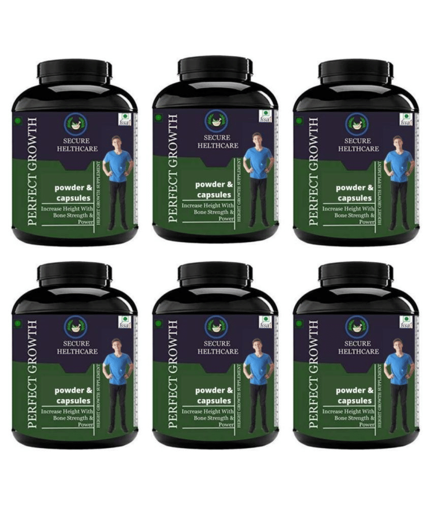 Secure Healthcare Perfect Growth Mango Flavor 0.6 kg Powder Pack of 6 Secure Healthcare Perfect Growth Mango Flavor 0.6 kg Powder Pack of 6