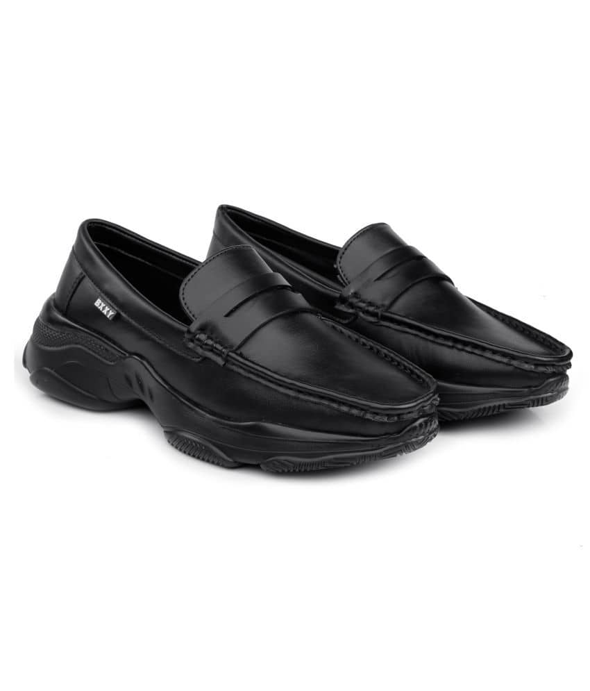 BXXY Black Loafers - Formal Shoes | Buy online on ZillyBuy