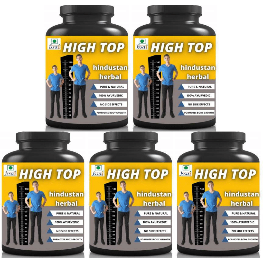 Hindustan Herbal High Top Plain flavor 0.5 kg Powder Pack of 5 Hindustan Herbal High Top Plain flavor 0.5 kg Powder Pack of 5