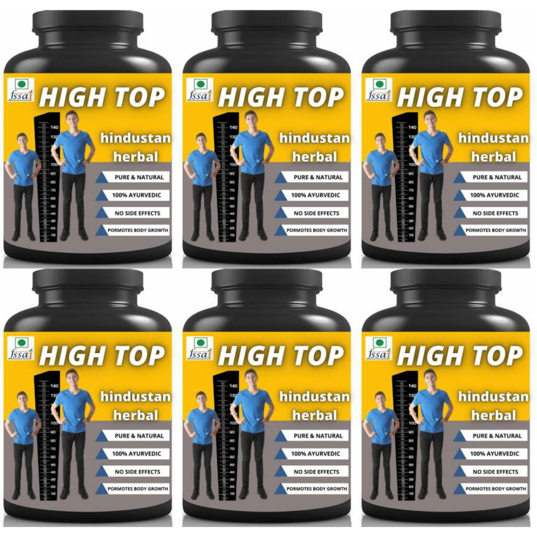 Hindustan Herbal High Top Plain flavor 0.6 kg Powder Pack of 6 Hindustan Herbal High Top Plain flavor 0.6 kg Powder Pack of 6