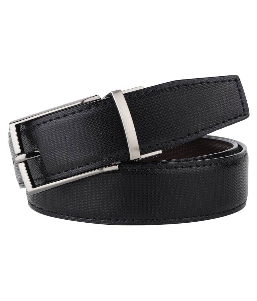 SUNSHOPPING Black PU Formal Belt     			SUNSHOPPING Black PU Formal Belt