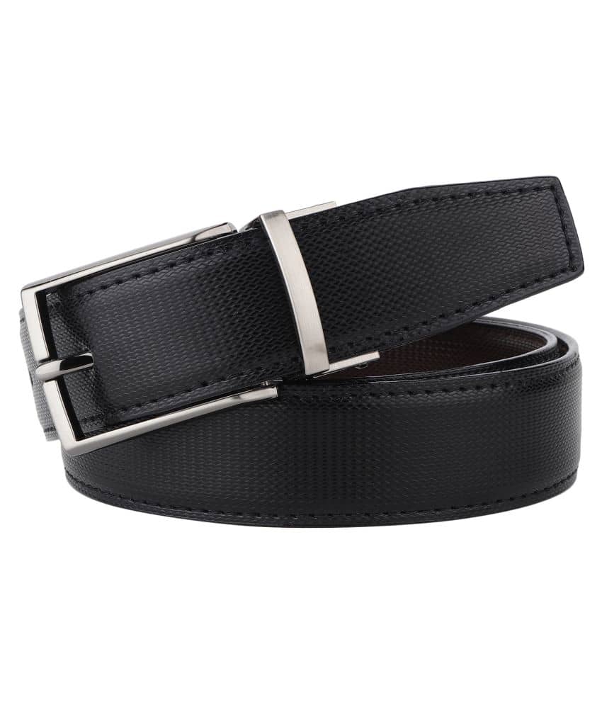 SUNSHOPPING Black PU Formal Belt