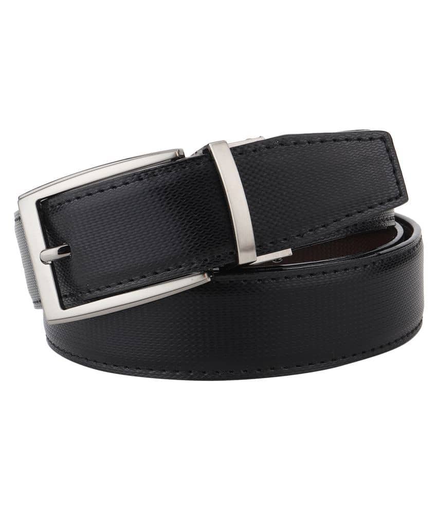 SUNSHOPPING Black PU Formal Belt