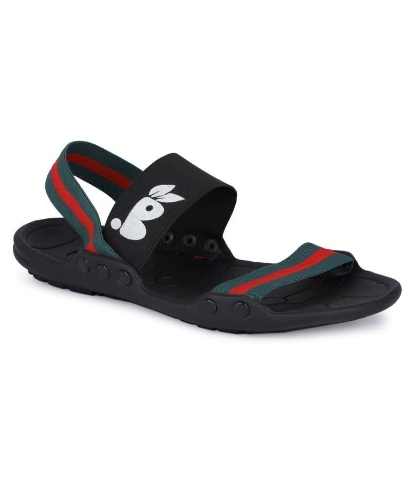 Buxton - Black  Men's Floater Sandals