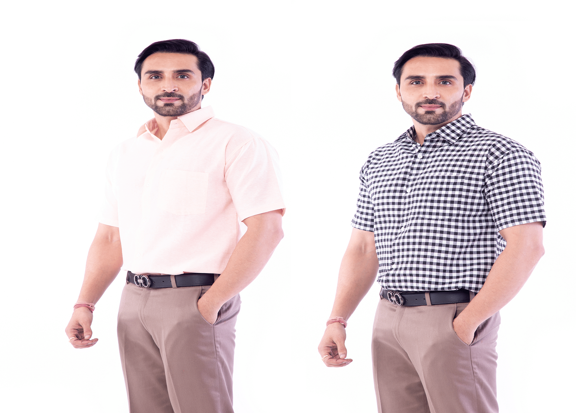 DESHBANDHU DBK 100% Cotton Regular Fit Solids Men's Casual Shirt - Multi ( Pack of 2 )