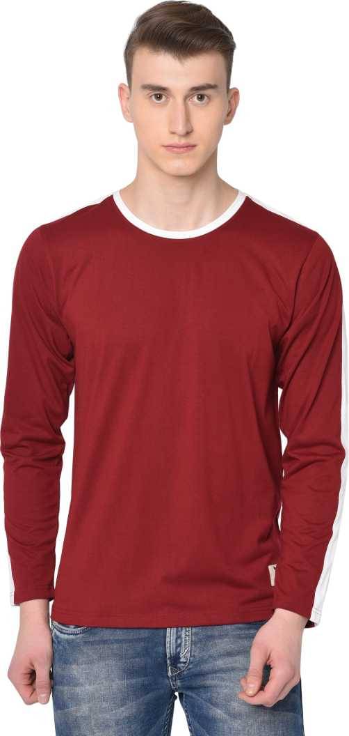 Glito Pack of 1 Cotton Blend Regular Fit Men's T-Shirt ( Maroon ) Glito Pack of 1 Cotton Blend Regular Fit Men's T-Shirt ( Maroon )