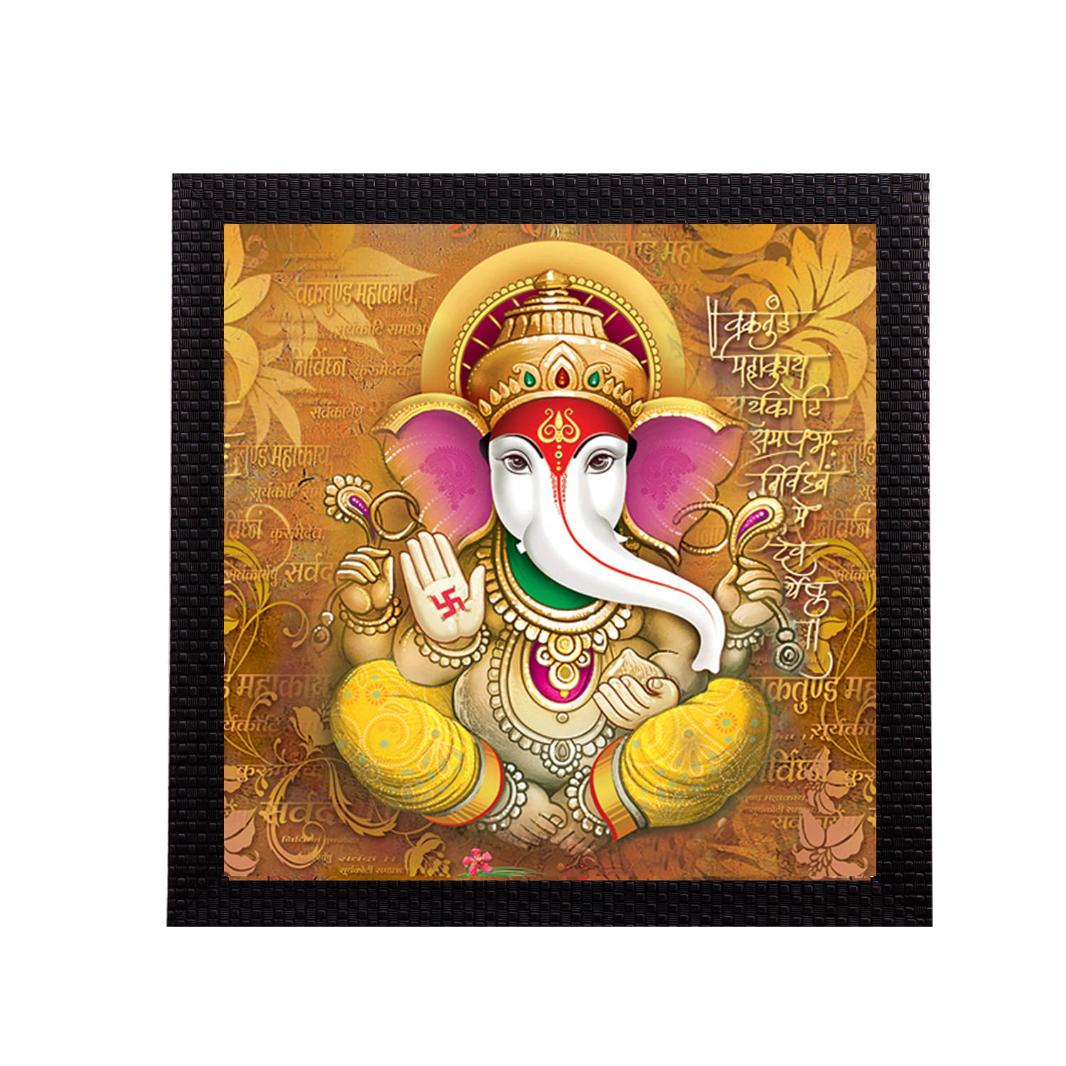     			eCraftIndia Multicoloured Lord Ganesha UV Wall Art