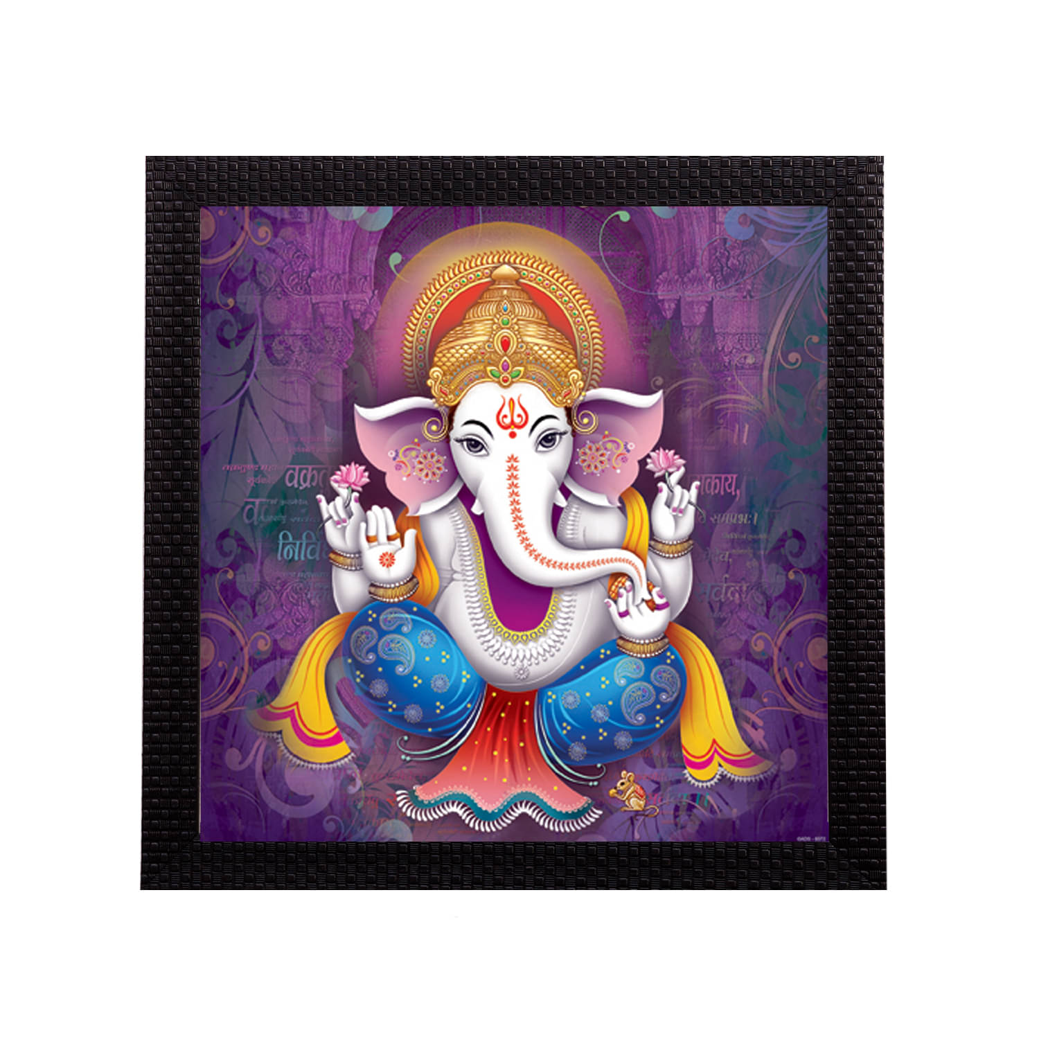     			eCraftIndia Multicoloured Lord Ganesha UV Wall Art