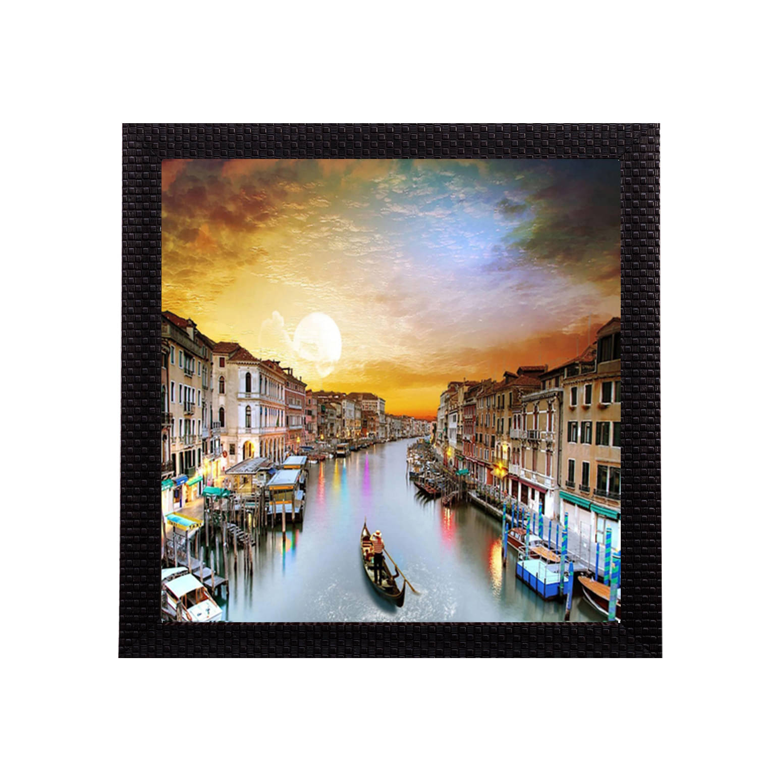     			eCraftIndia Scenary View Matt Textured UV Art Painting