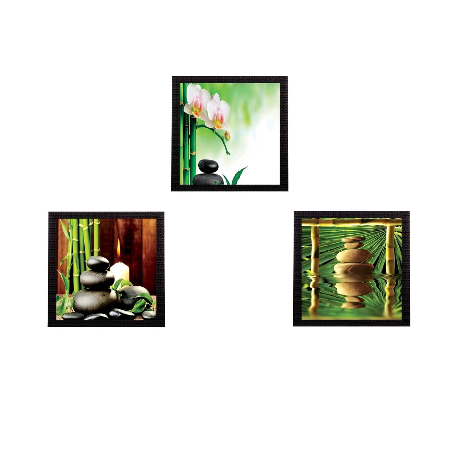 eCraftIndia Set of 3 Natural Beauty Shots Satin Matt Texture UV Art Painting eCraftIndia Set of 3 Natural Beauty Shots Satin Matt Texture UV Art Painting