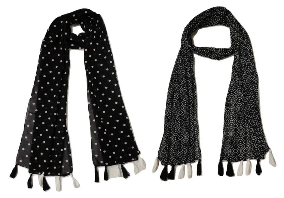 stolevilla Multi Printed Poly Cotton Yarn Stoles stolevilla Multi Printed Poly Cotton Yarn Stoles