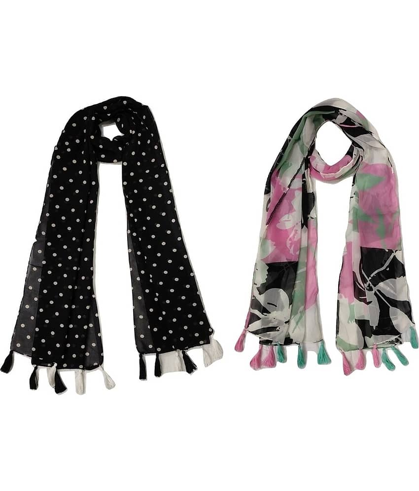 stolevilla Multi Printed Poly Cotton Yarn Stoles - Dupattas & Shawls | Buy online on ZillyBuy