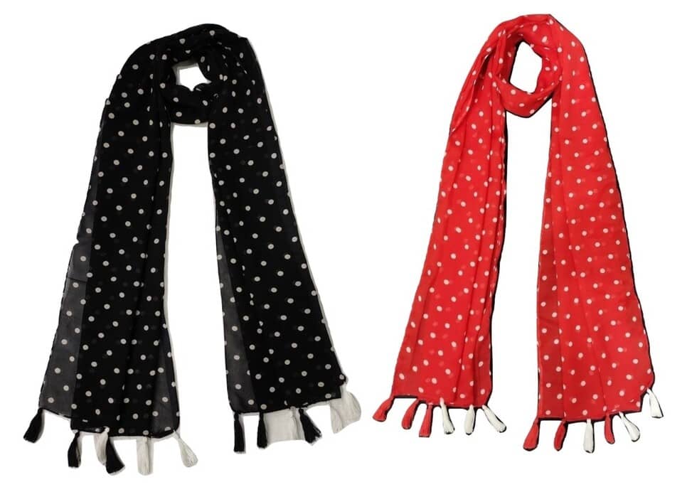 stolevilla Multi Printed Poly Cotton Yarn Stoles - Dupattas & Shawls | Buy online on ZillyBuy