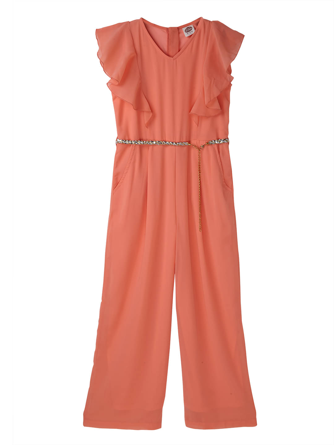    			Cub Mcpaws Girls Rayon Jumpsuit ( Pack of 1 , Coral )