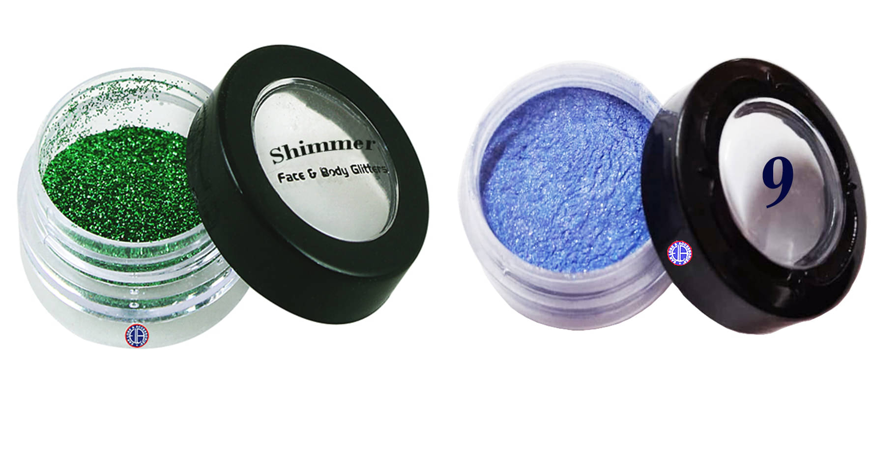     			Ear Lobe & Accessories Combo Pack ( Eye Shimmer Color Green HNo-3 & Eye Shadow Color Blue No - 9 )
