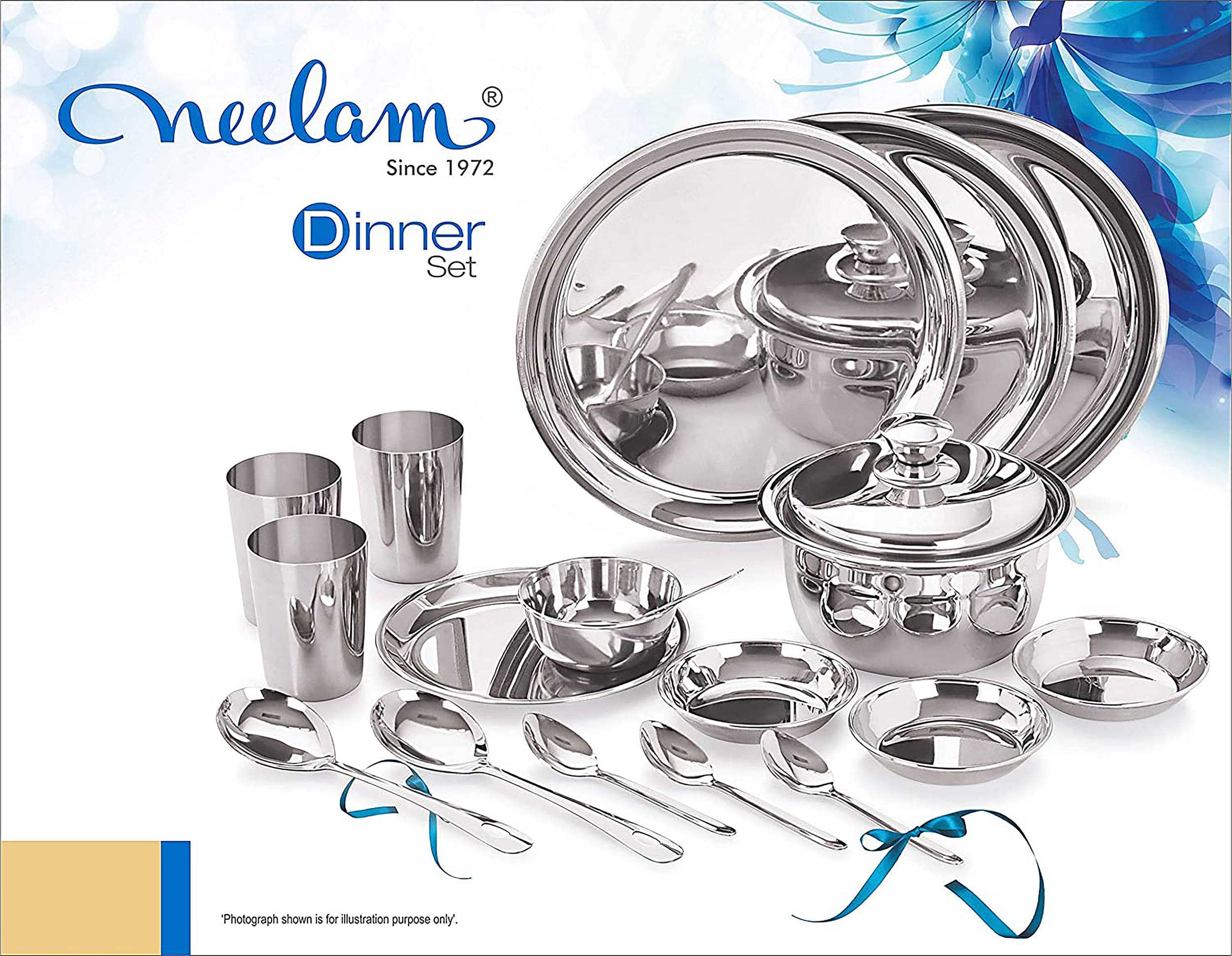 neelam stainless steel dinner neelam dinner set 36 pcs