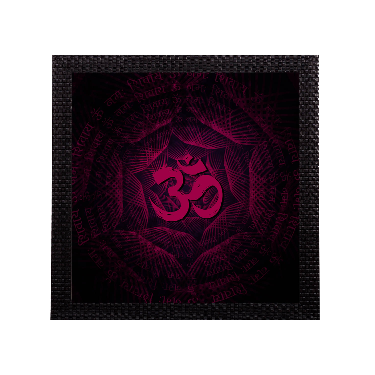 eCraftIndia Pink & Blue Om Symbol Satin Matt Textured UV Art Painting eCraftIndia Pink & Blue Om Symbol Satin Matt Textured UV Art Painting