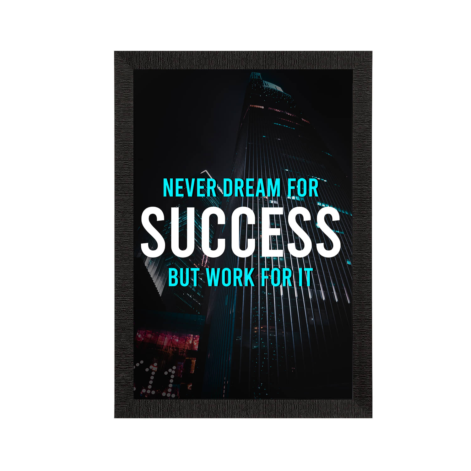 eCraftIndia Blue & Black Motivational Quote Satin Matt Texture UV Art Painting eCraftIndia Blue & Black Motivational Quote Satin Matt Texture UV Art Painting