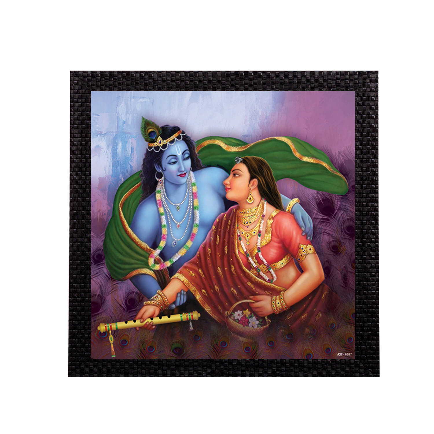 eCraftIndia Black & Blue Radha Krishna Satin Matt Texture UV Wall Art eCraftIndia Black & Blue Radha Krishna Satin Matt Texture UV Wall Art