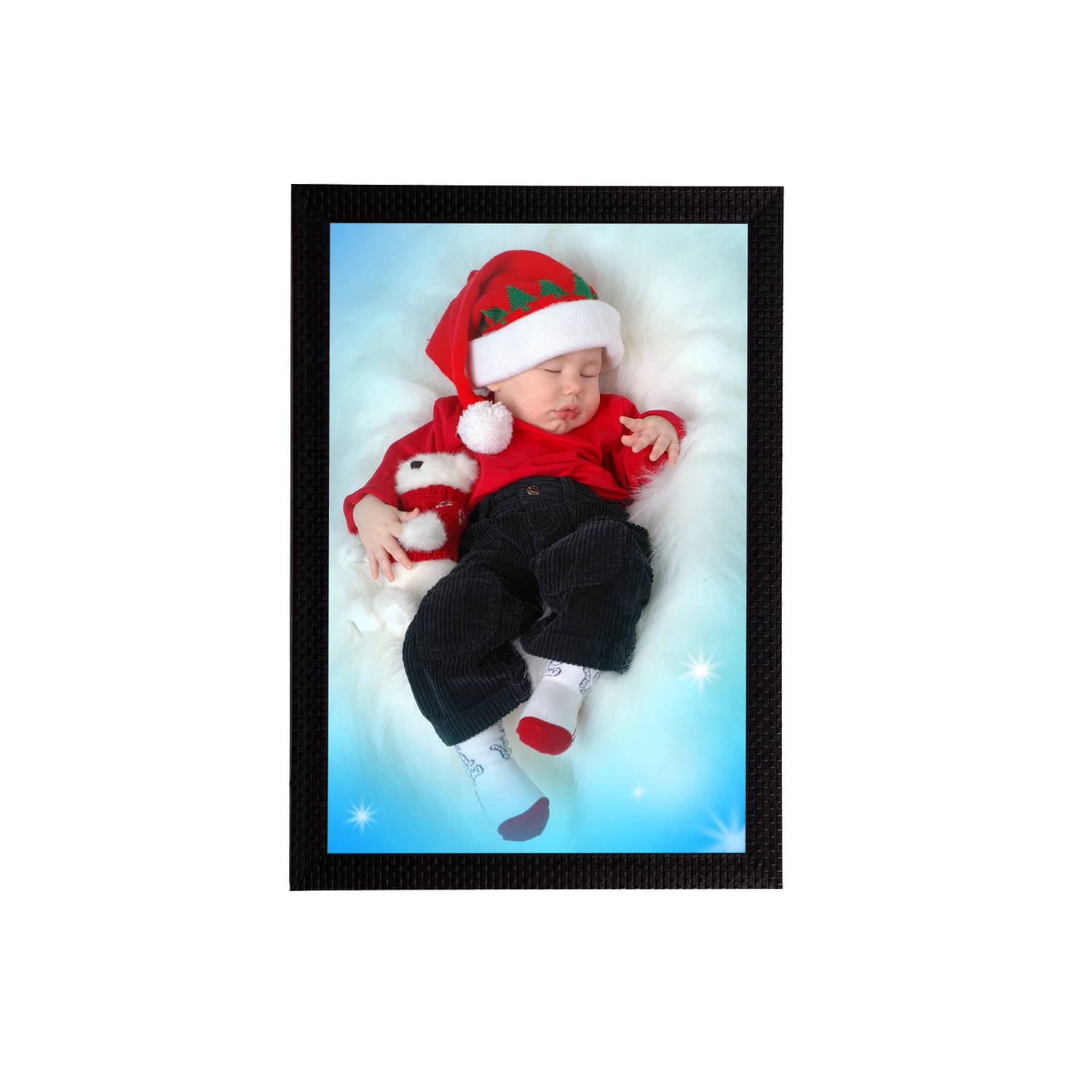 eCraftIndia Blue & Red Cute Baby Satin Matt Texture Framed UV Wall Art Painting     			eCraftIndia Blue & Red Cute Baby Satin Matt Texture Framed UV Wall Art Painting