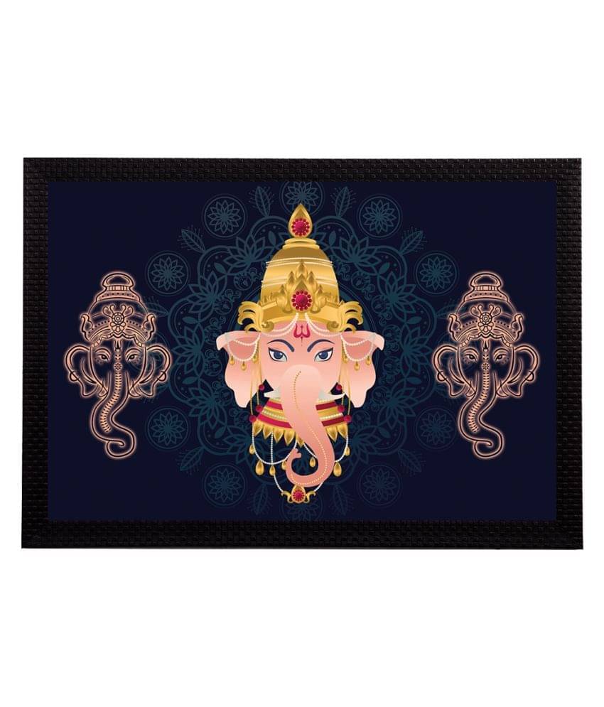 eCraftIndia Navy & Pink Lord Ganesha Satin Matt Textured UV Wall Painting eCraftIndia Navy & Pink Lord Ganesha Satin Matt Textured UV Wall Painting