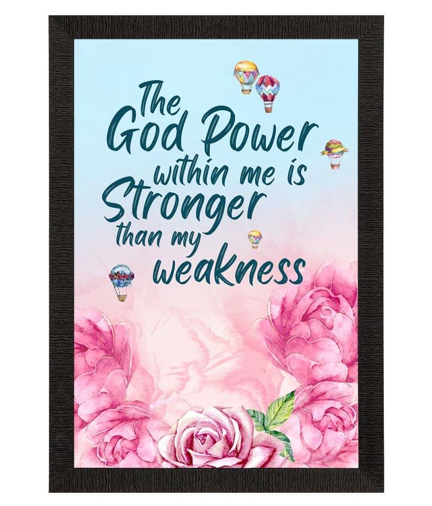 eCraftIndia Blue & Pink Motivational Quote & Floral Satin Matte Texture UV Wall Painting eCraftIndia Blue & Pink Motivational Quote & Floral Satin Matte Texture UV Wall Painting