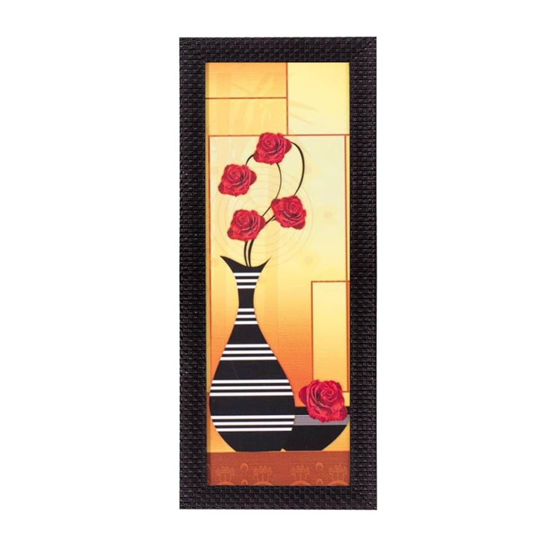 eCraftIndia Abstract Striped Vase Satin Matt Texture UV Art Painting eCraftIndia Abstract Striped Vase Satin Matt Texture UV Art Painting
