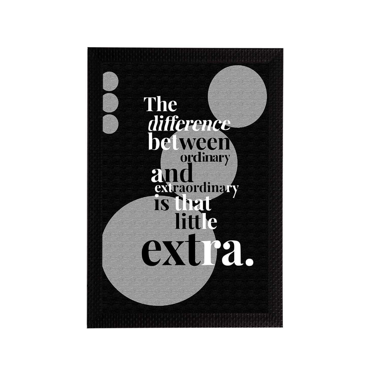eCraftIndia Black & Grey Quote Printed Satin Matt Texture Framed UV Wall Art eCraftIndia Black & Grey Quote Printed Satin Matt Texture Framed UV Wall Art