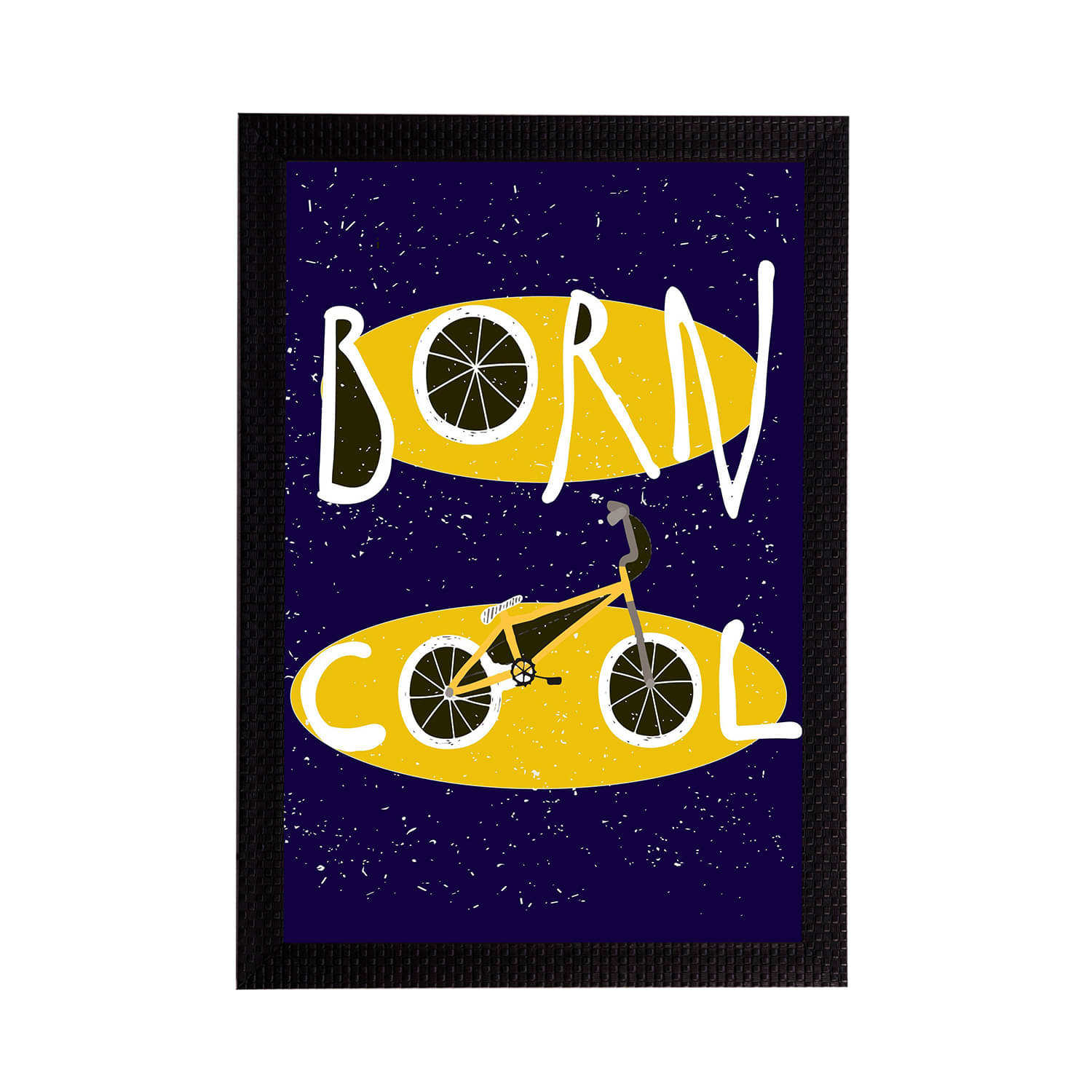 eCraftIndia "Born Cool" Quirky Quote Satin Matt Texture UV Art Painting eCraftIndia "Born Cool" Quirky Quote Satin Matt Texture UV Art Painting