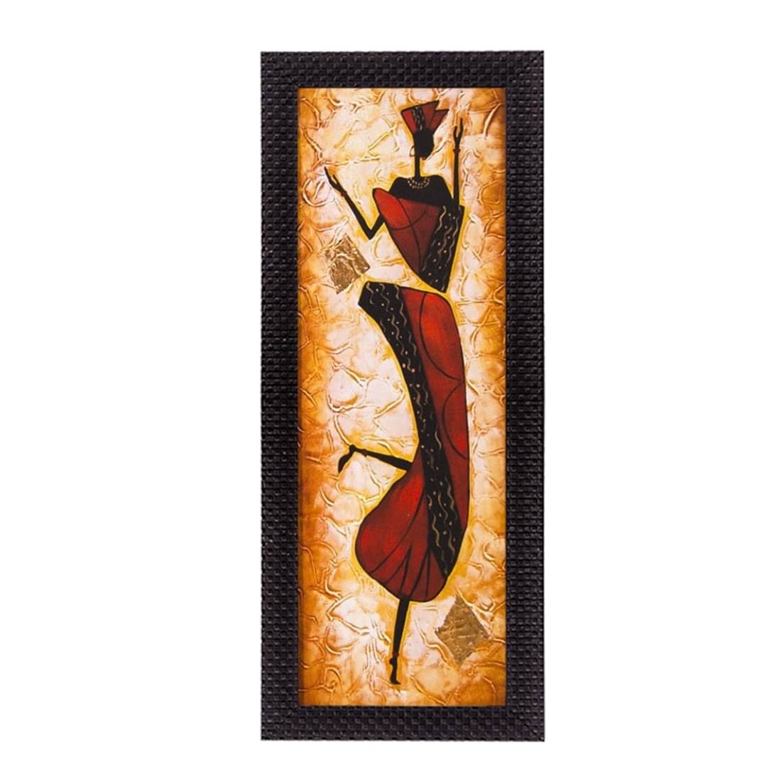 eCraftIndia Abstract Tribal Woman Satin Matt Texture UV Art Painting eCraftIndia Abstract Tribal Woman Satin Matt Texture UV Art Painting