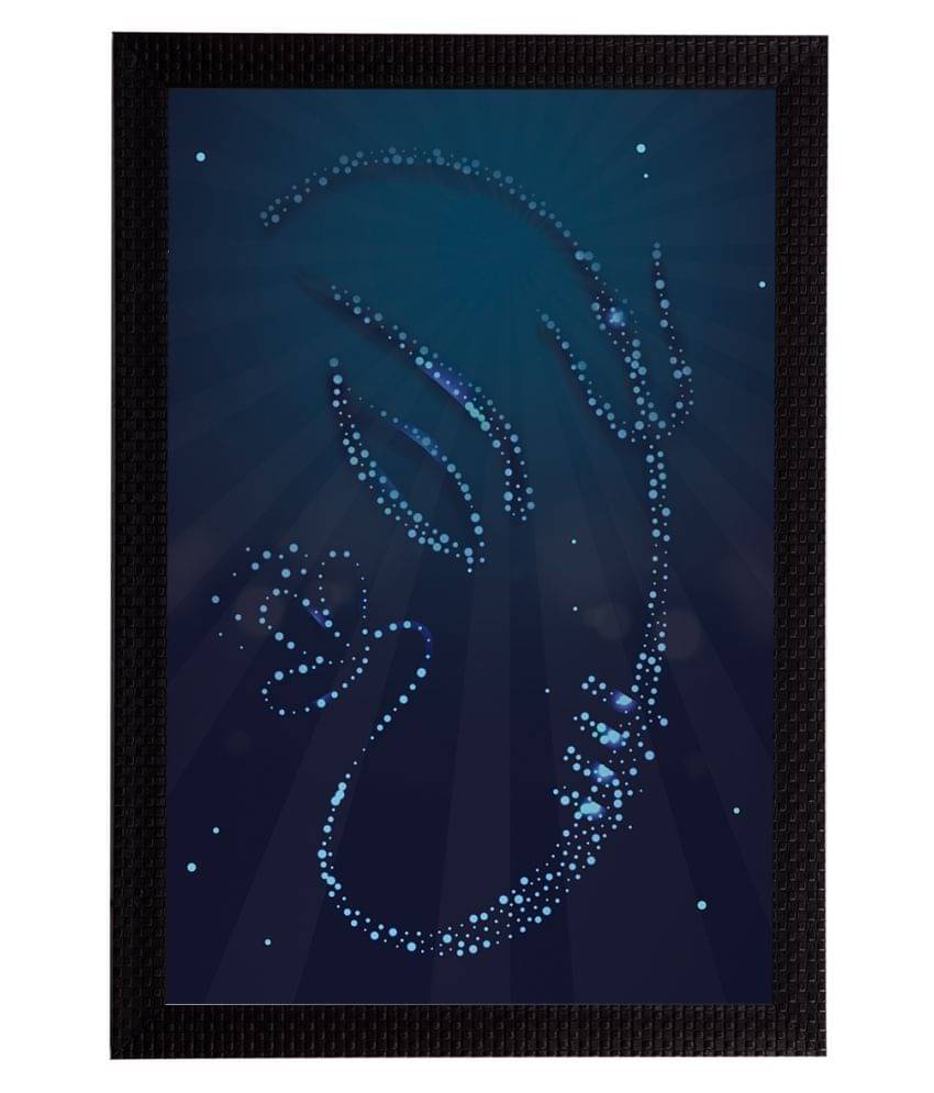 eCraftIndia Blue Lord Ganesha Satin Matt Textured UV Wall Art eCraftIndia Blue Lord Ganesha Satin Matt Textured UV Wall Art