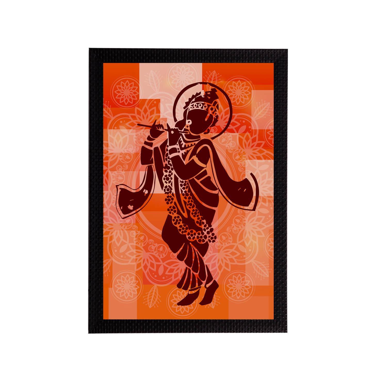     			eCraftIndia Lord Krishna Satin Matt Texture UV Art Painting
