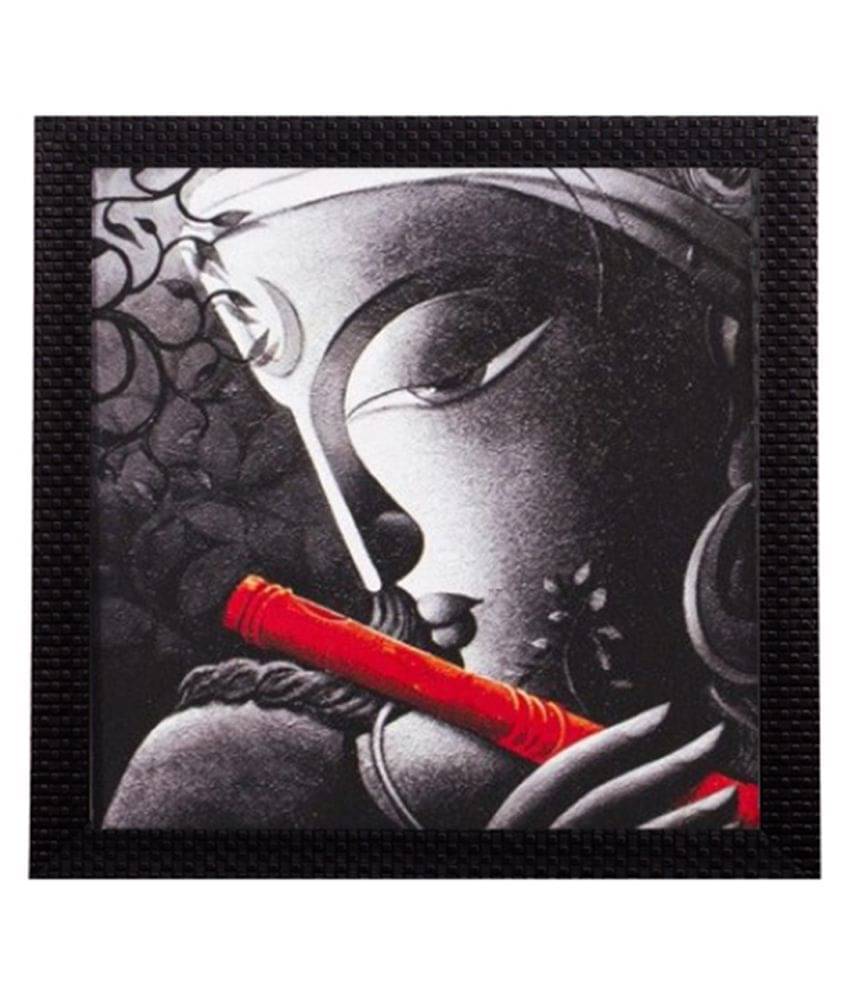     			eCraftIndia Lord Krishna Satin Matt Texture UV Art Painting