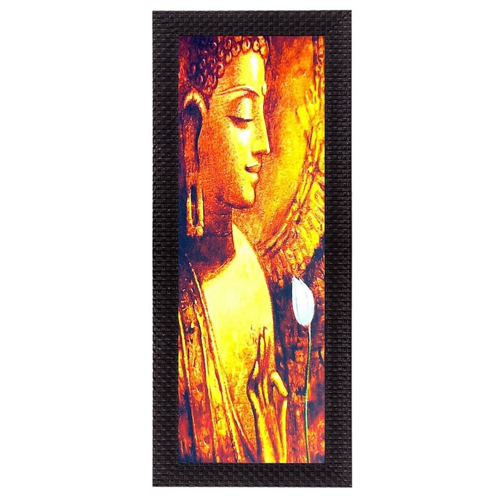     			eCraftIndia Lord Buddha Satin Matt Texture UV Art Painting