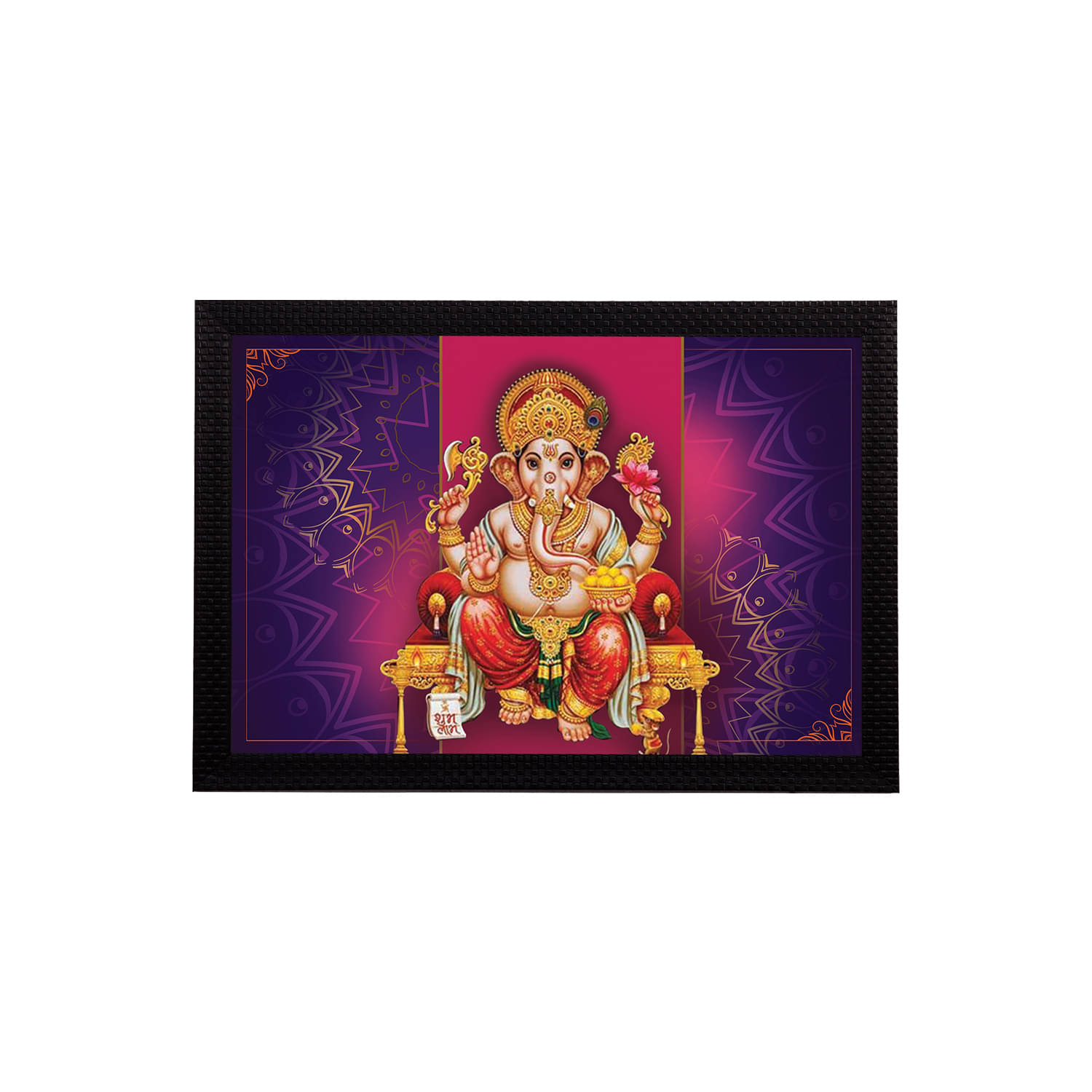 eCraftIndia Lord Ganesha Satin Matt Texture UV Art Painting eCraftIndia Lord Ganesha Satin Matt Texture UV Art Painting