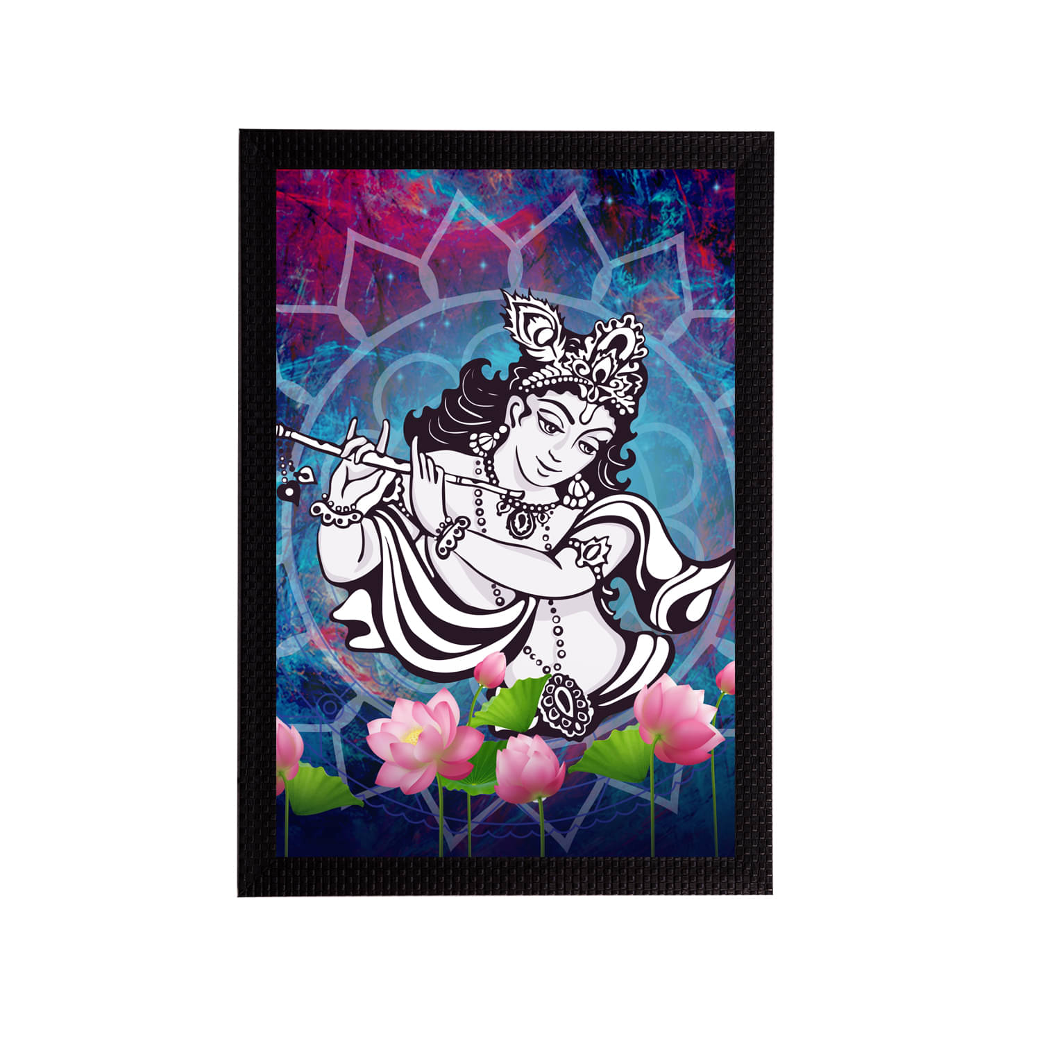 eCraftIndia Lord Krishna Satin Matt Texture UV Art Painting eCraftIndia Lord Krishna Satin Matt Texture UV Art Painting