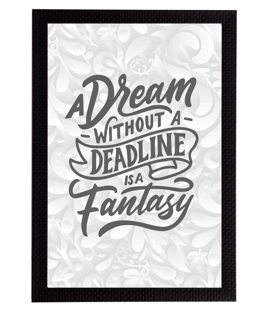 eCraftIndia White & Grey Quote Satin Matt Textured UV Art Painting eCraftIndia White & Grey Quote Satin Matt Textured UV Art Painting