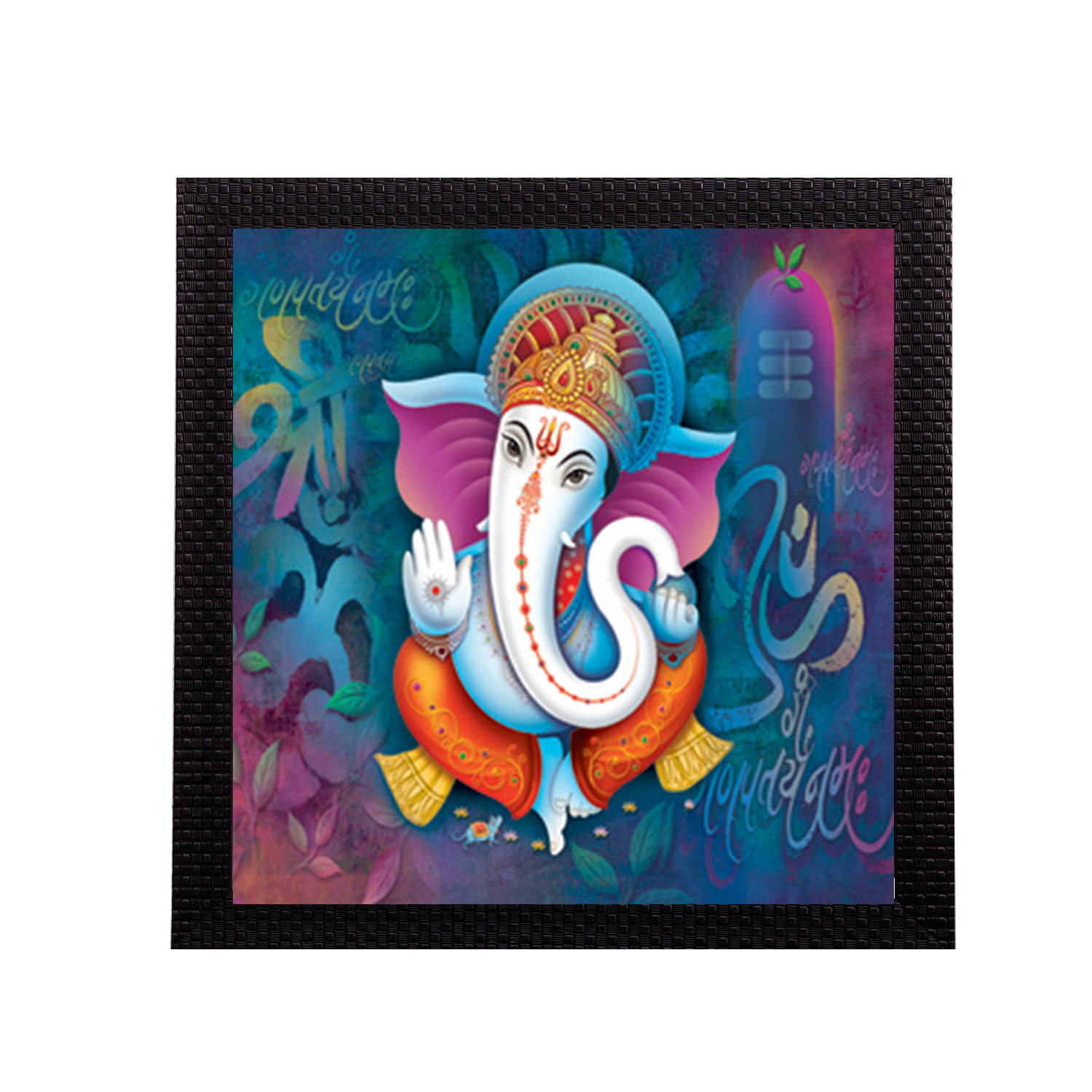     			eCraftIndia Multicoloured Lord Ganesha UV Wall Art