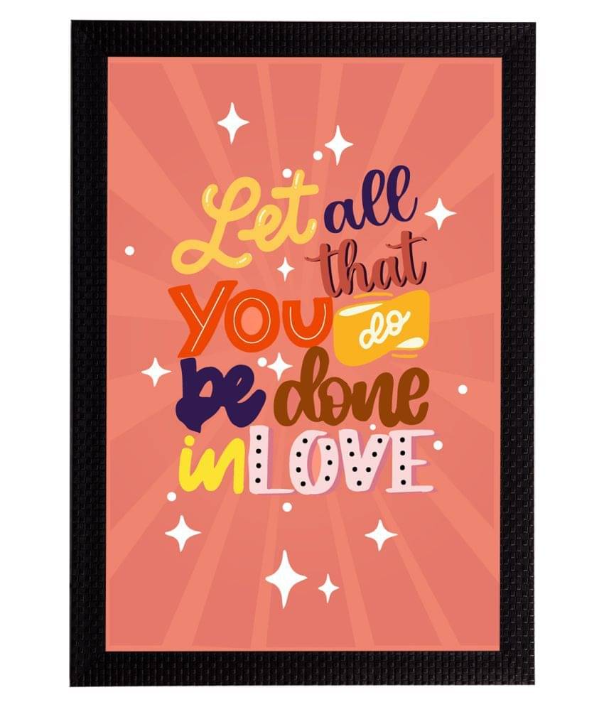 eCraftIndia Peach-Coloured & Yellow Motivational Quote Satin Matt Textured UV Art Paintings eCraftIndia Peach-Coloured & Yellow Motivational Quote Satin Matt Textured UV Art Paintings