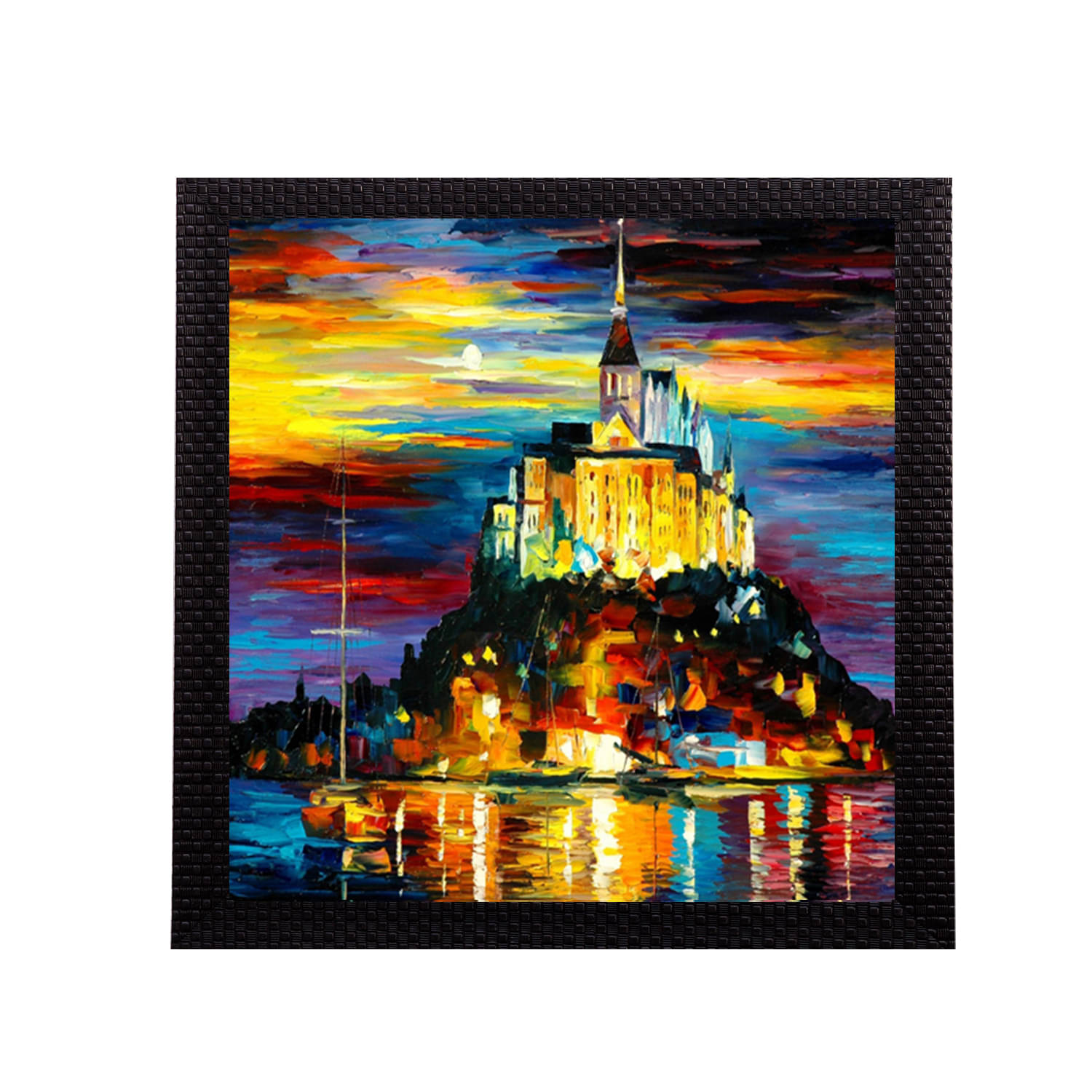     			eCraftIndia Multicoloured Scenary View UV Wall Art
