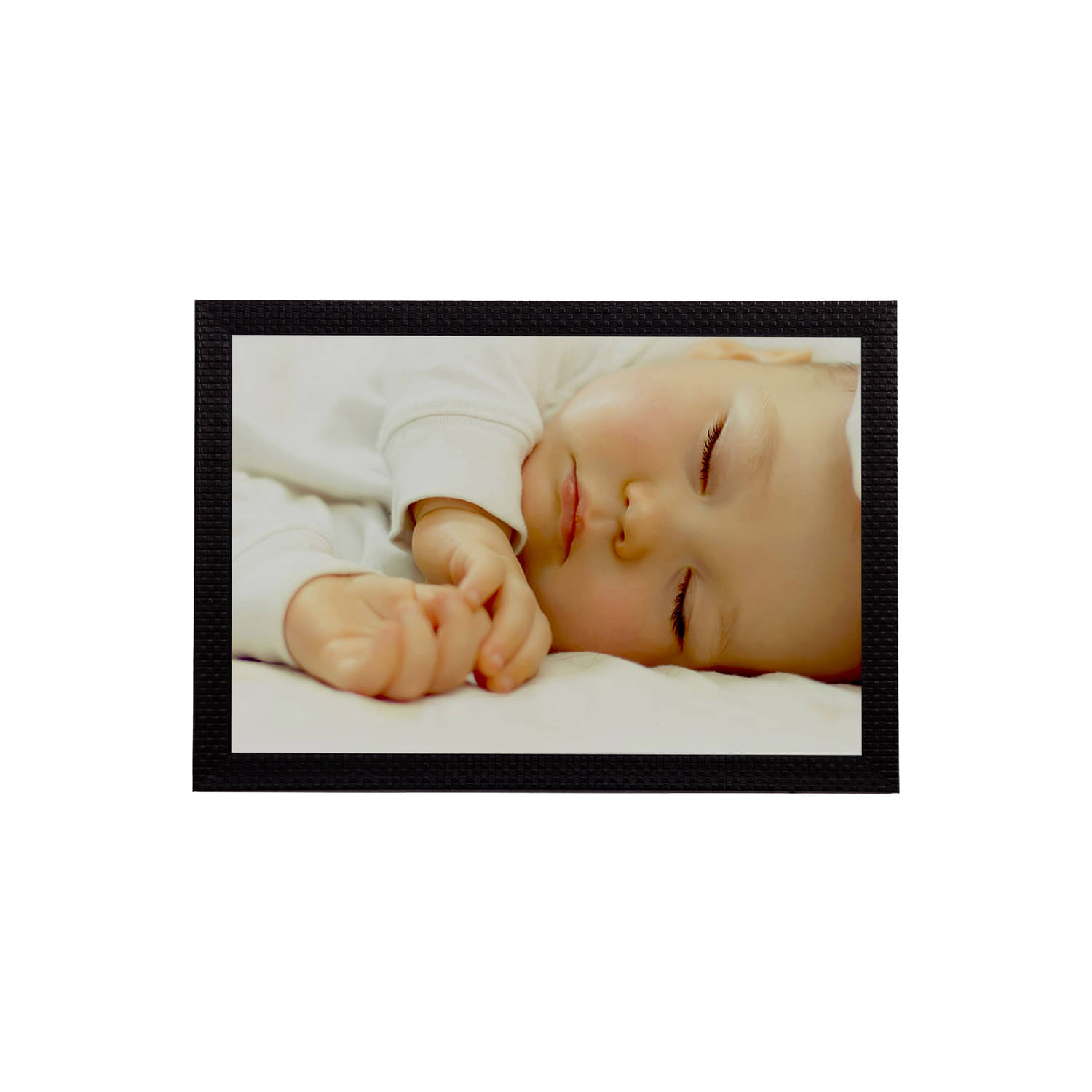 eCraftIndia Off-White & Beige Cute Baby Satin Matt Texture UV Art Painting eCraftIndia Off-White & Beige Cute Baby Satin Matt Texture UV Art Painting