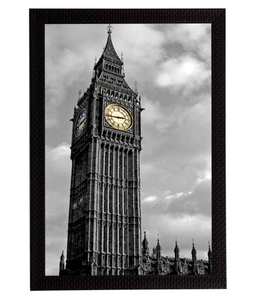 eCraftIndia London Clock Tower Satin Matt Texture UV Art Painting eCraftIndia London Clock Tower Satin Matt Texture UV Art Painting
