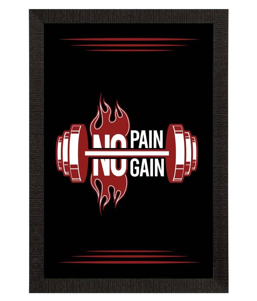 eCraftIndia Black & Red Motivational Quote Satin Matte Texture UV Wall Painting eCraftIndia Black & Red Motivational Quote Satin Matte Texture UV Wall Painting