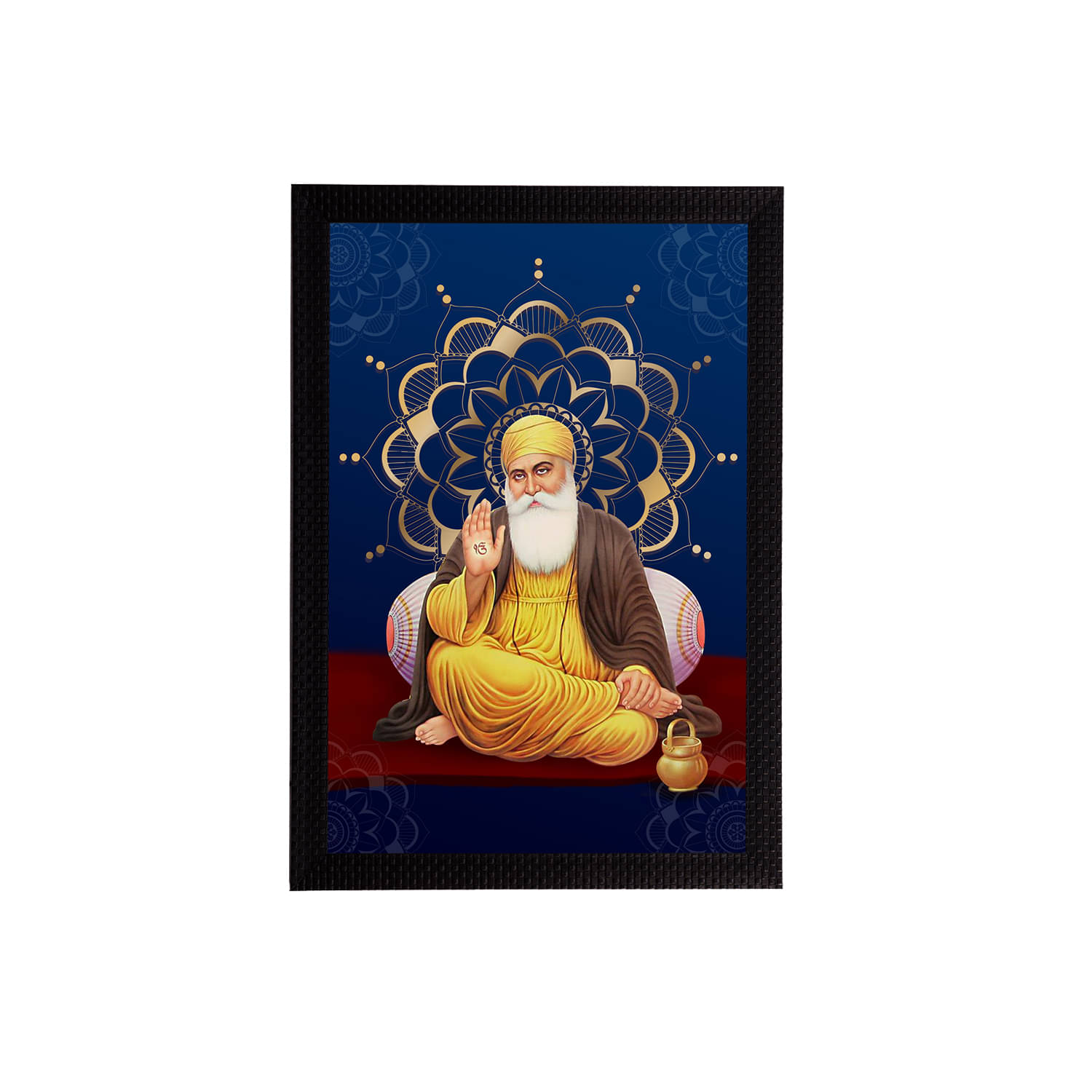 eCraftIndia Multicoloured Guru Nanak Sahib Satin Matt Texture UV Wall Art     			eCraftIndia Multicoloured Guru Nanak Sahib Satin Matt Texture UV Wall Art